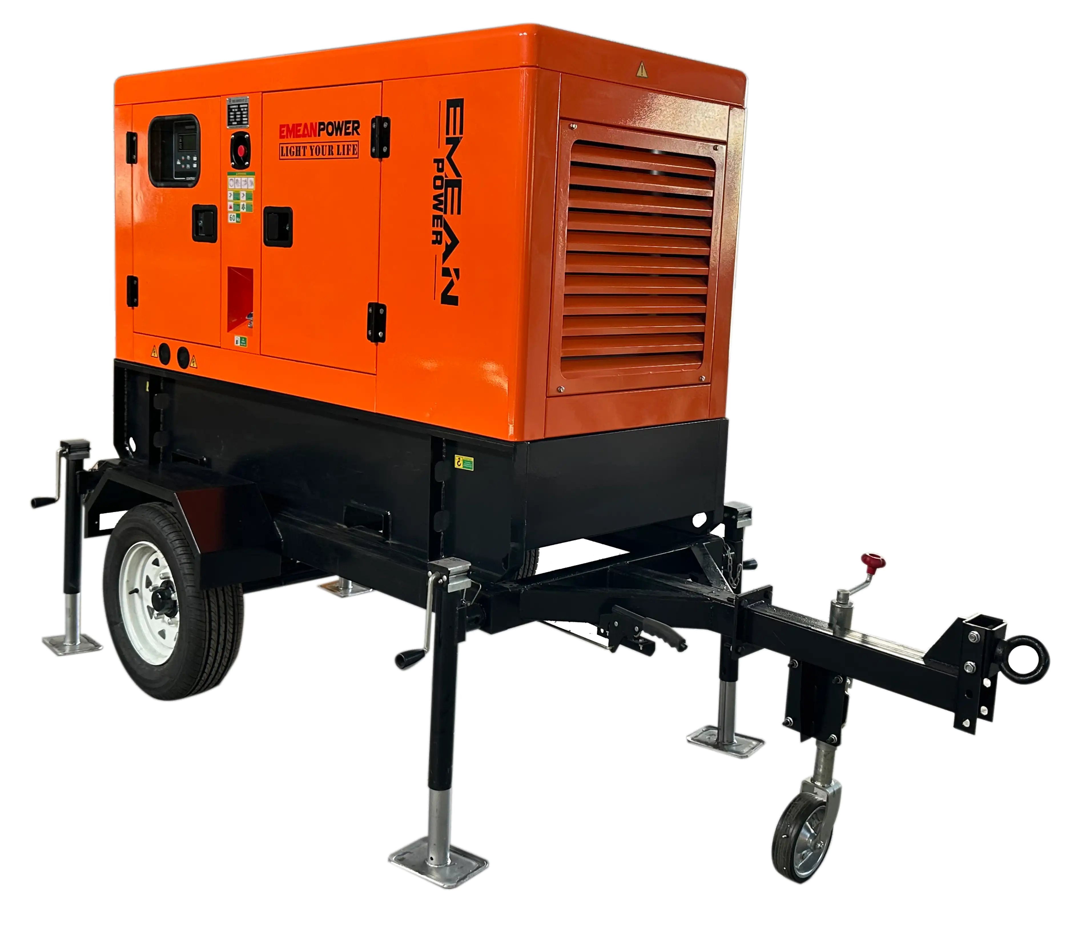 Mobiler Generator mit Zweiradanhänger